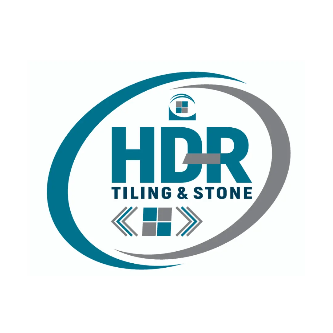 HDR Tiling & Stone logo – Perth tiling specialists providing bathroom tiling, kitchen tiling, waterproofing, stone cladding, and commercial tiling services